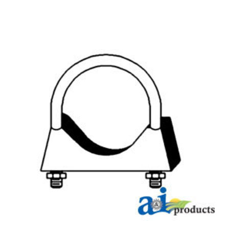 A & I PRODUCTS 2-1/8" Muffler Clamps 4.5" x4.5" x2" A-CL218